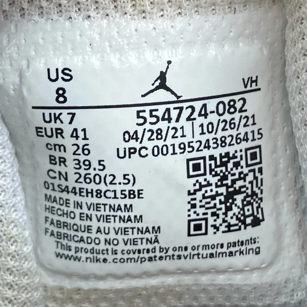 Nike Air Jordan Retro 1 Mid Men’s Size 8.0 College Gray Basketball Shoes Beaters - Picture 13 of 15